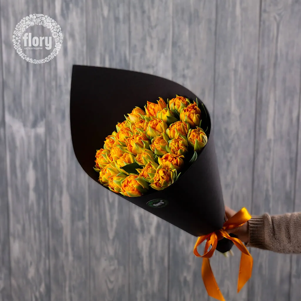 Букет тюльпанов "Оранж принцесс" №112