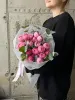 Монобукет пионовидных роз Сильвия Пинк №498