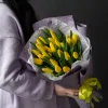 Монобукет "25 жёлтых тюльпанов"  №342