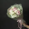 Дуобукет из пионов и эустомы №353