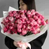 Монобукет пионовидных роз Сильвия Пинк №404