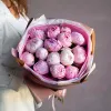 Букет из 15 розовых пионов №179