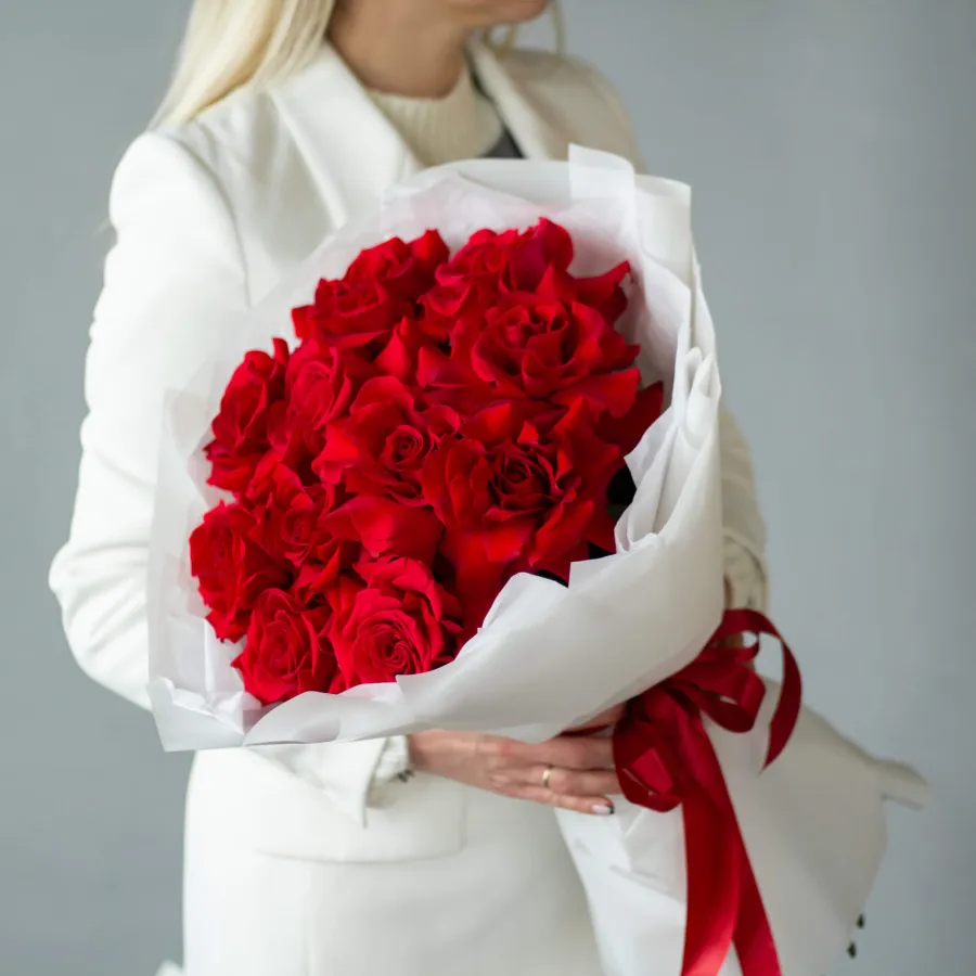 Монобукет французских роз №421