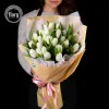 Букет белых тюльпанов №384