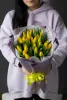 Монобукет "25 жёлтых тюльпанов"  №342