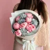 Дуобукет из пионов и гвоздик  №275