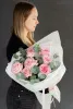 Монобукет пионовидных роз "Пинк Охара" №464