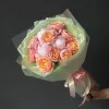 Дуобукет из пионов и пионовидных роз №352