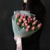 Монобукет розовых тюльпанов №466