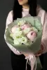 Дуобукет из пионов и эустомы №353