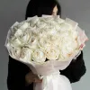 Монобукет пионовидных рох Вайт Охара 25 №402