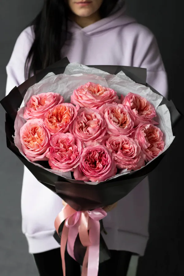 Монобукет "Пинк Экспрешшен 11"  №340