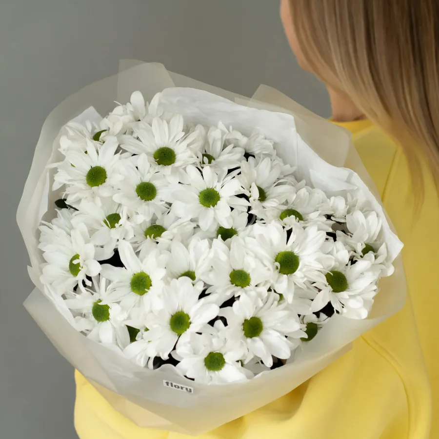 Монобукет хризантем №420