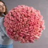 Букет из 101 розовой розы №212