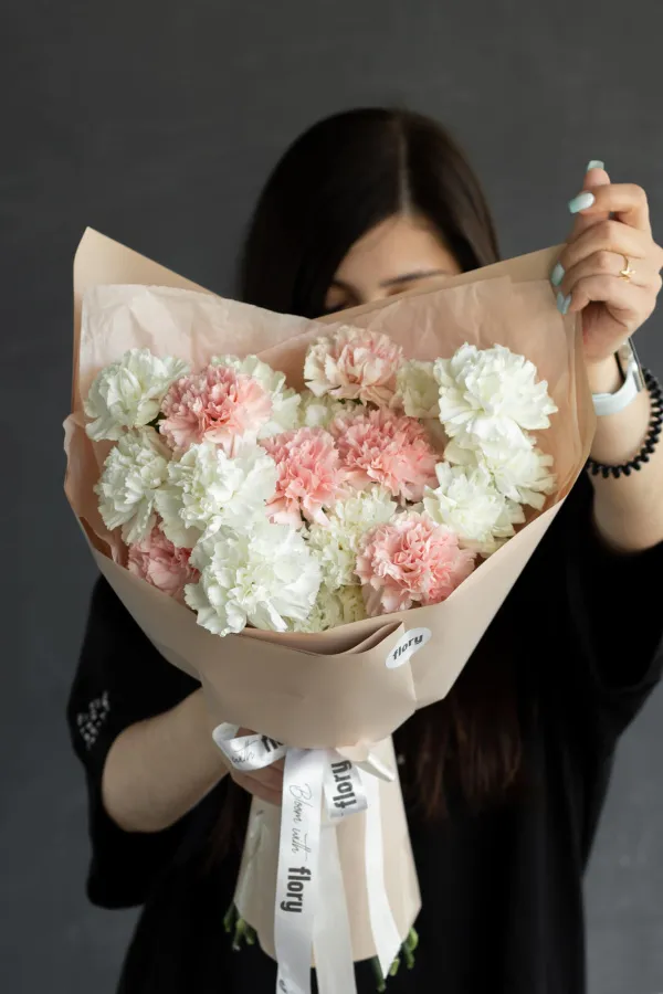 Монобукет кружевных диантусов 17 №418 Монобукет кружевных диантусов 17 №418