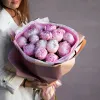 Букет из 15 розовых пионов №179