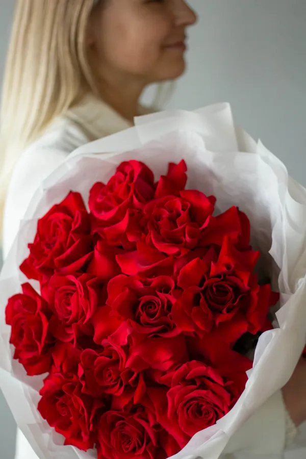 Монобукет французских роз №421