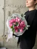 Монобукет пионовидных роз Сильвия Пинк №498