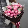 Монобукет пионовидных роз "Сильвия пинк" №218