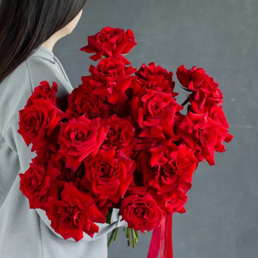 Монобукет французских роз №457