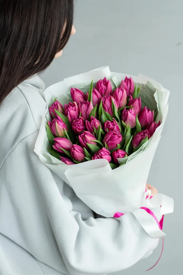 Монобукет тюльпанов "Даблпрайс 25" №368