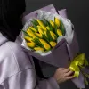 Монобукет "25 жёлтых тюльпанов"  №342