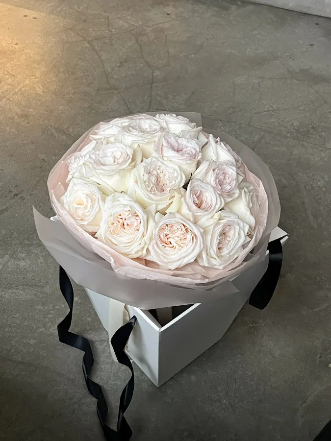 Монобукет "Вайт Охара 15" №497