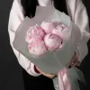 Монобукет из 5 пионов №354
