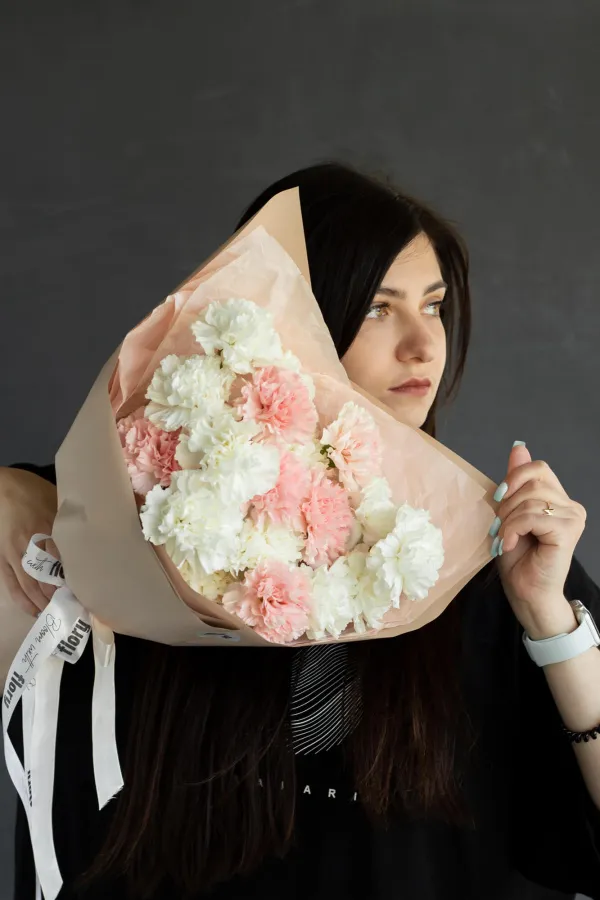 Монобукет кружевных диантусов 17 №418 Монобукет кружевных диантусов 17 №418