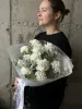 Монобукет белоснежных диантусов №488