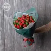 Букет алых тюльпанов №137
