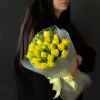 Монобукет пионовидных лимонных тюльпанов №467