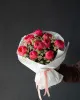 Дуобукет из 9 коралловых пионов и ромашек  №541