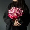 Авторская коробка из розовых орхидей  №876 Авторская коробка из розовых орхидей  №876
