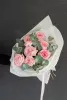 Монобукет пионовидных роз "Пинк Охара" №464