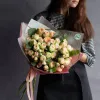 Монобукет из кустовых пионовидных роз "Фо гуд веддинг" №189