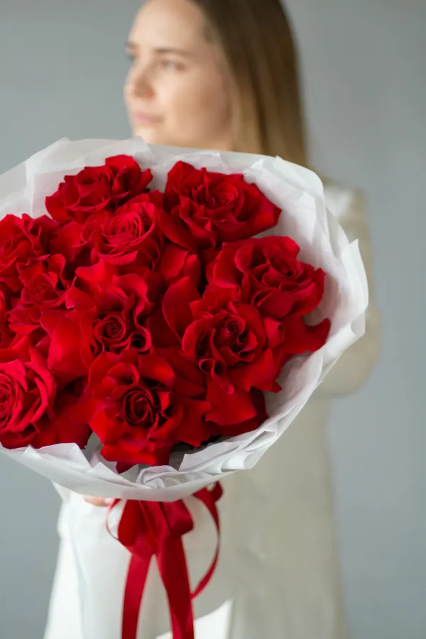 Монобукет французских роз №421