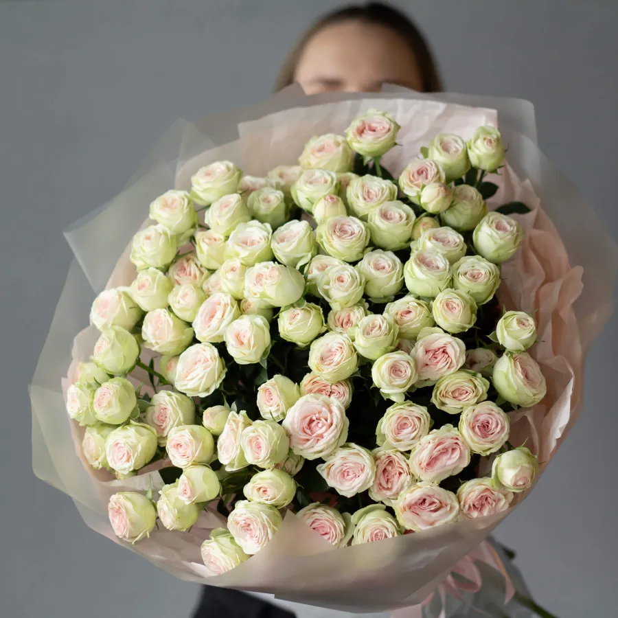 Монобукет кустовых роз Джелато №423