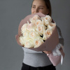 Монобукет пионовидных роз Вайт Охара №431