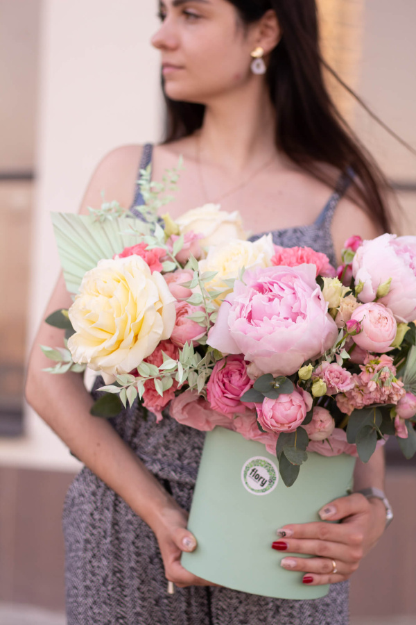 Авторская шляпная коробка "Фэйн"  №858