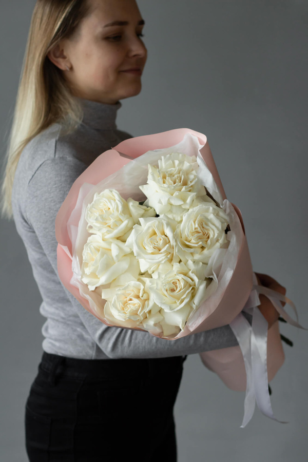 Монобукет французских роз №441