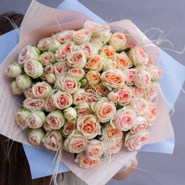 Монобукет кустовых роз "Кристи" №211