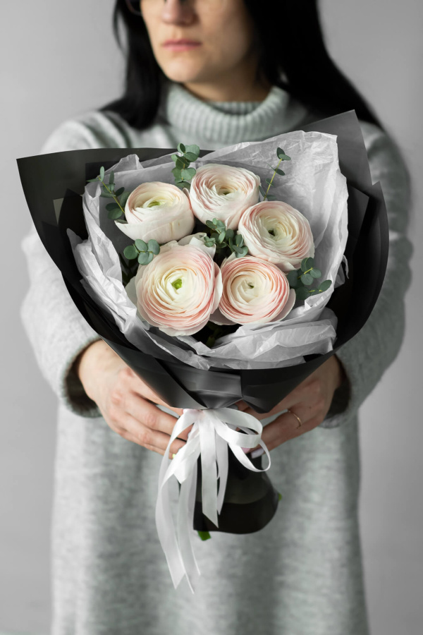 Монобукет Ранункулюсов "Ханой 5"  №329