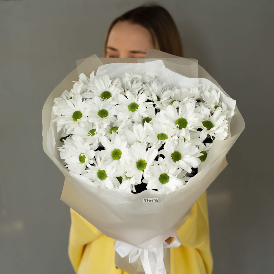 Монобукет хризантем №420