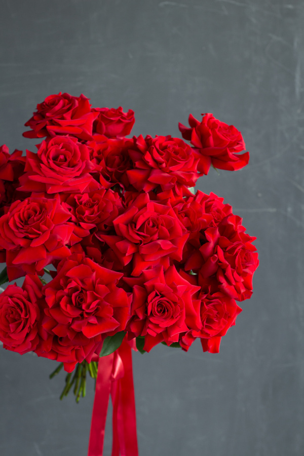 Монобукет французских роз №457