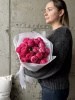 Монобукет пионовидных роз Жизель S №502