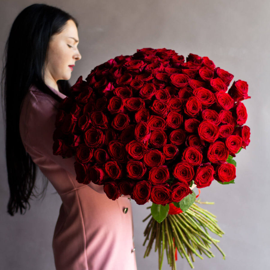 Букет из 101 красной розы (Голландия) №150 Букет из 101 красной розы (Голландия) №150