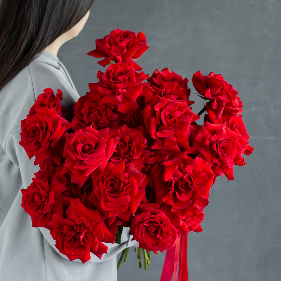 Монобукет французских роз №457