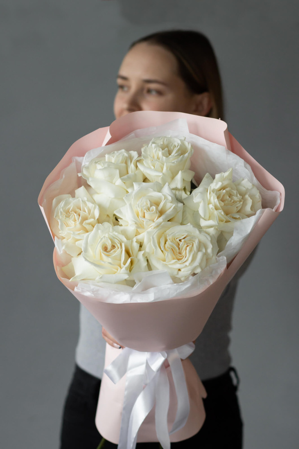 Монобукет французских роз №441