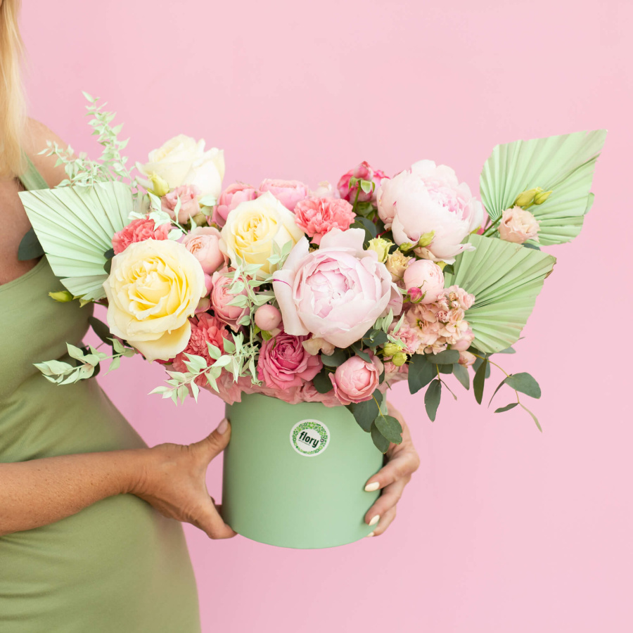 Авторская шляпная коробка "Фэйн"  №858